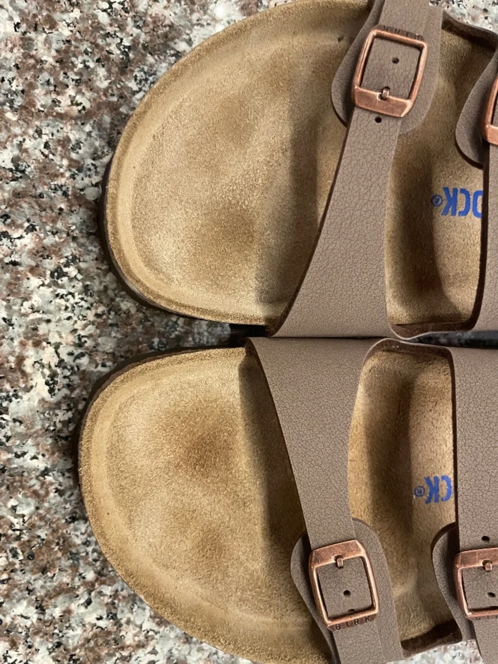 Women's Birkenstock Florida Birko-Flor Nubuck Soft Footbed Sandal SZ 40/9-9.5